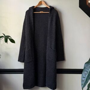 Vintage J.Crew charcoal long cardigan